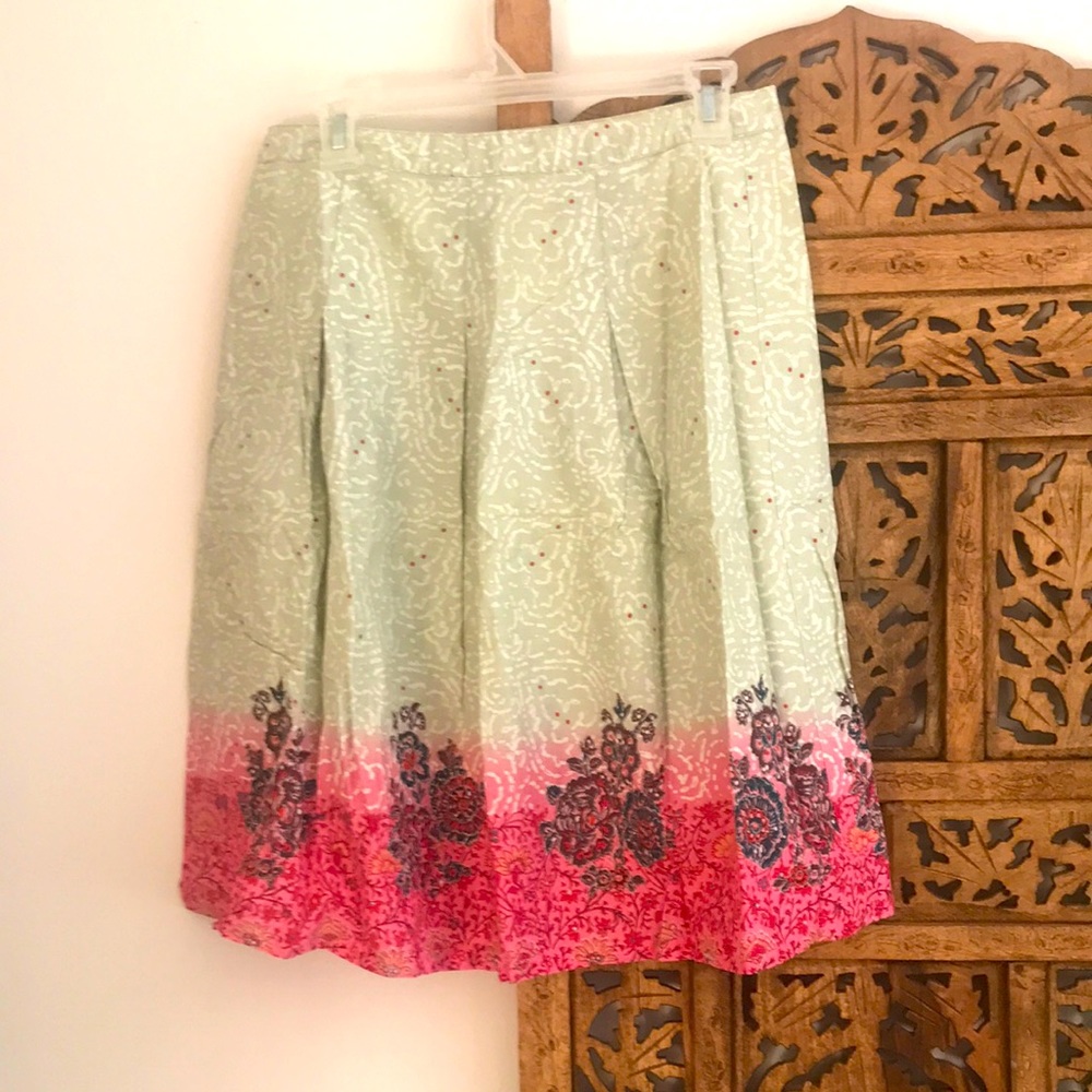 Vintage bohemian pleated skirt bought in Tours, France.